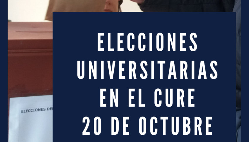 Elecciones Universitarias en el CURE – 20 de octubre de 2021